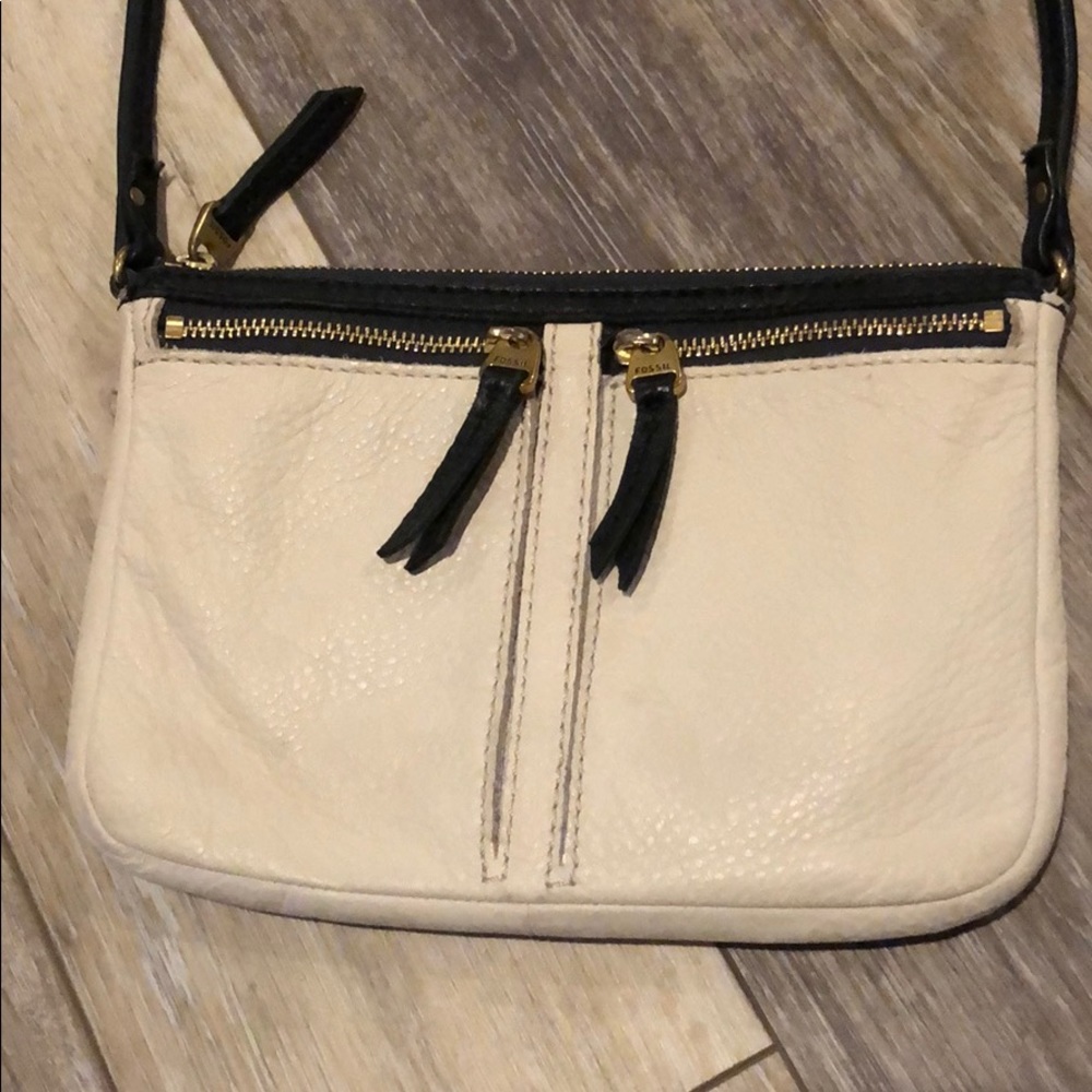 Fossil purse Erin cross over pebble leather